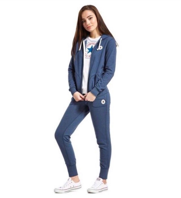 blue converse tracksuit